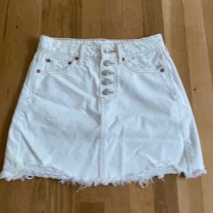white denim womens 00 American Eagle skirt